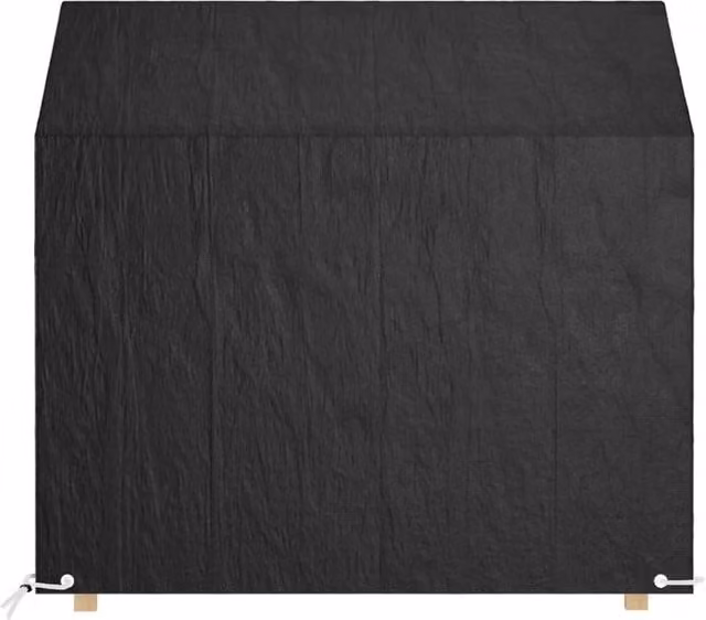 Berkfield Home Water-Repellent Garden Bench Cover with 8 Eyelets, Black, W: 130 cm, D: 70 cm, H: 70-88 cm