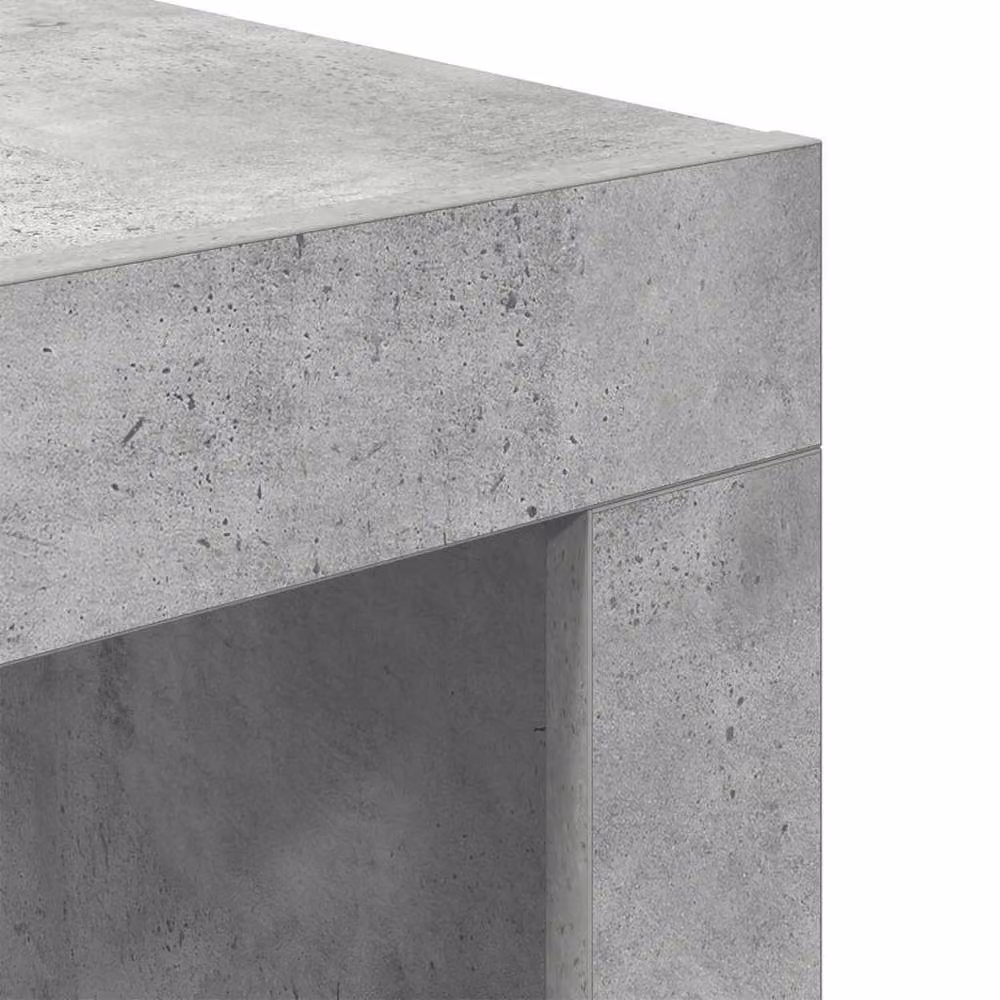 Berkfield Home Square Coffee Table in Concrete Grey, W/D/H: 50 x 50 x 35 cm – 3
