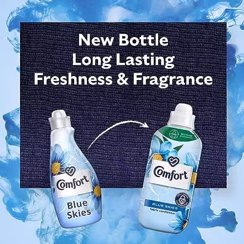 Comfort Blue Skies Fabric Conditioner with Stay Fresh Technology, 990 ml – 3