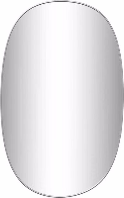Berkfield Home Minimalist Rectangular Wall Mirror in Silver, W: 80 cm, H: 50 cm