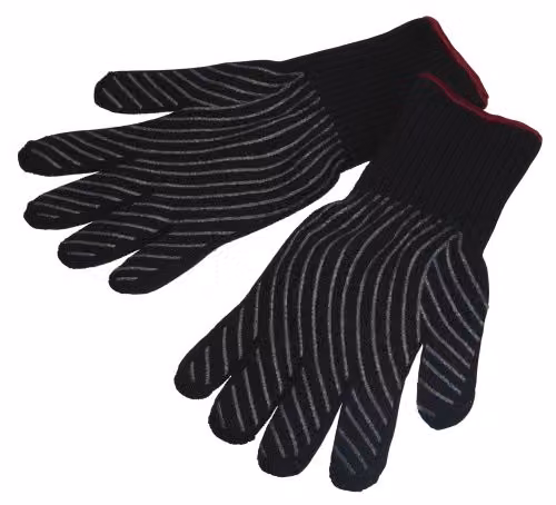 MasterClass Professional Non-Slip Silicone Oven Gloves in Black and Multicolour – 1