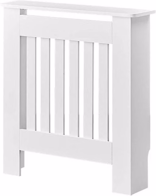 FLAVORA Modern Radiator Cover Cabinet Shelf in White W/H: 68 x 80 cm