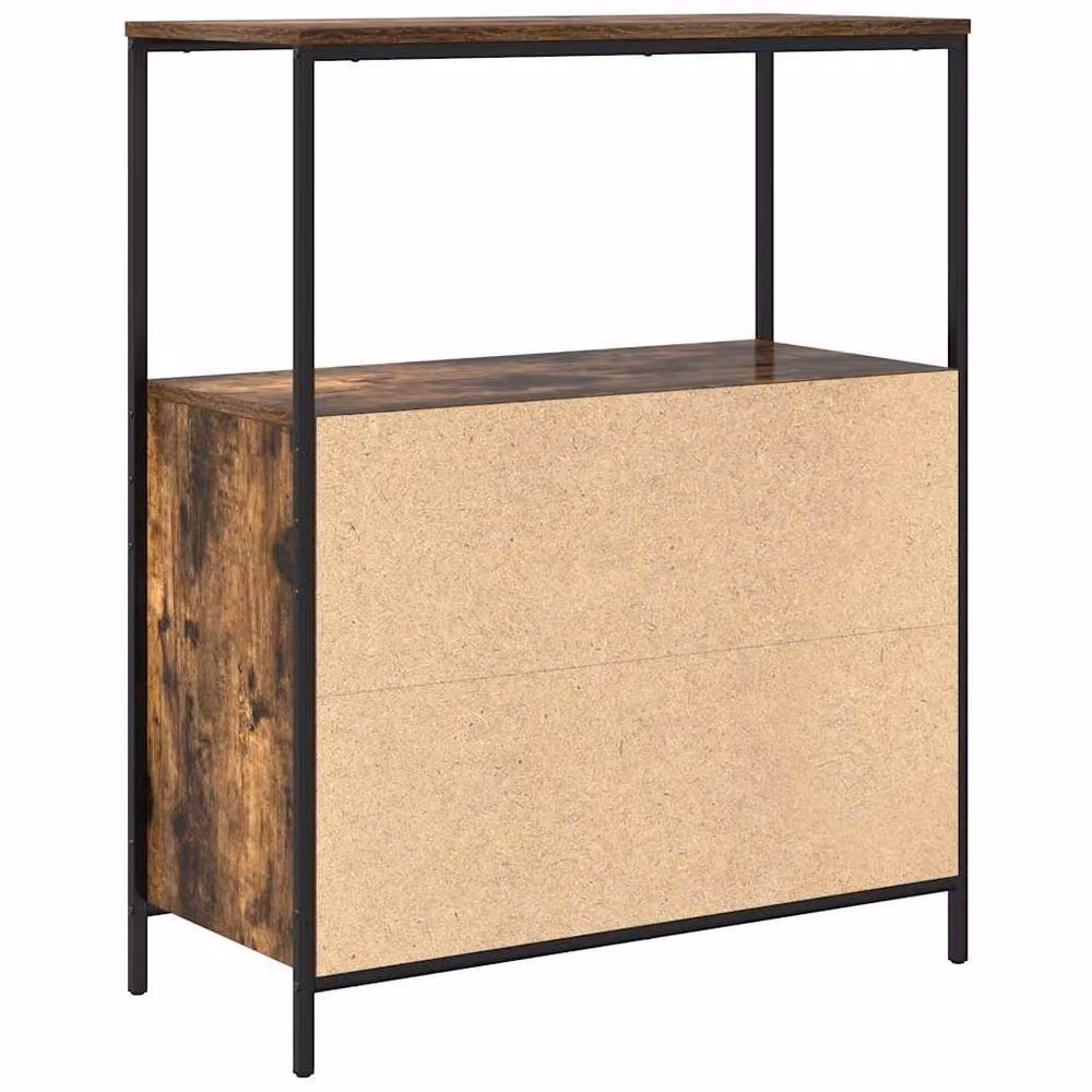 Berkfield Home Smoked Oak Bathroom Cabinet in Brown with Shelves, W/D/H: 76.5 x 35 x 95 cm – 4