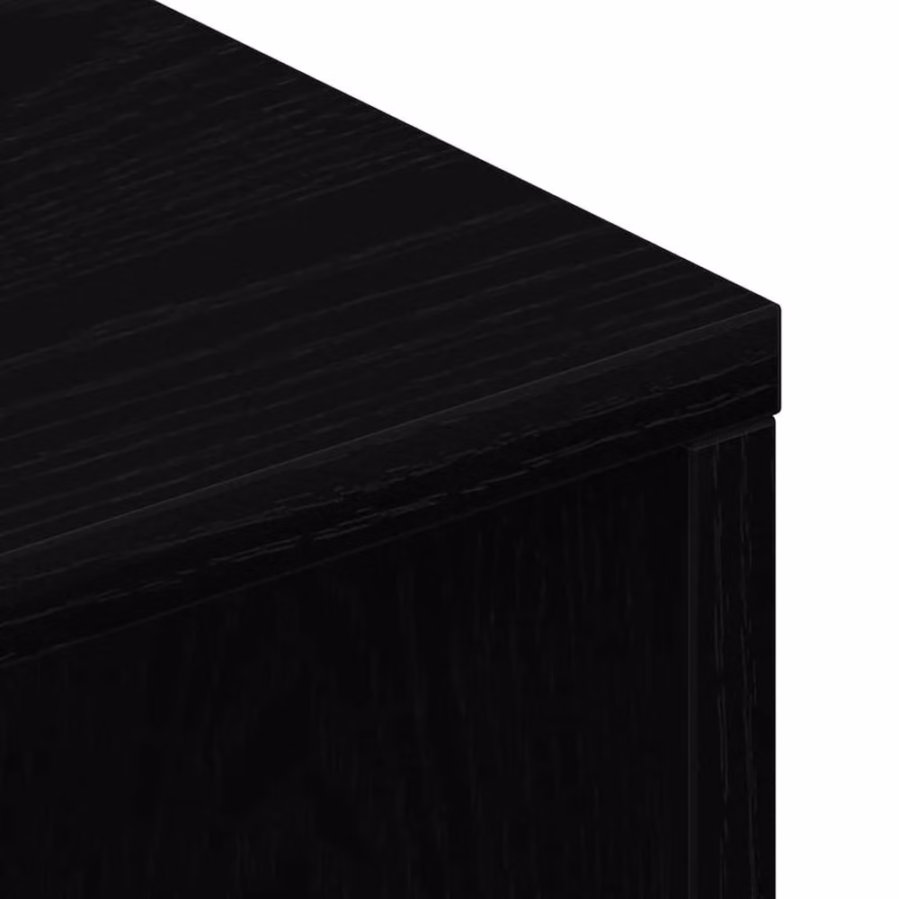 Berkfield Home Black Oak TV Cabinet in Matt MDF, W/D/H: 100 x 40 x 40 cm – 5
