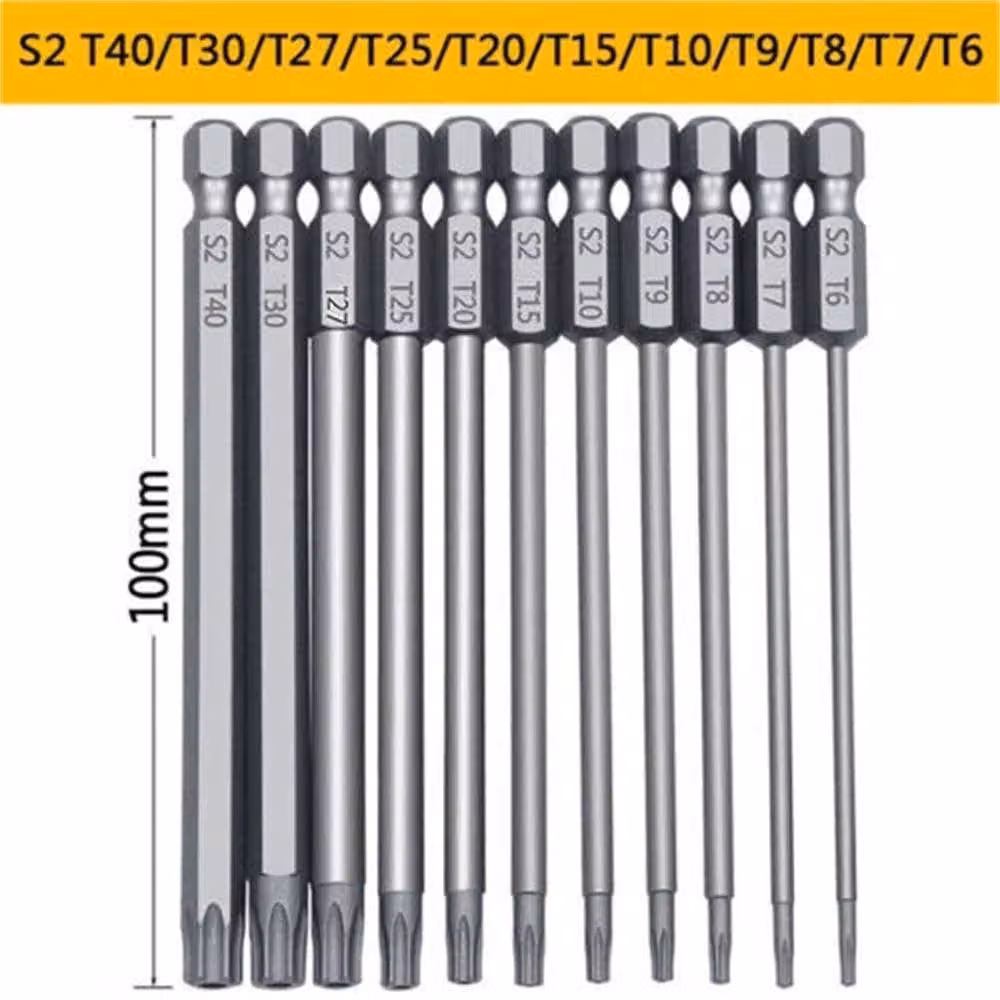 SPETLEK 11-Piece Torx Screwdriver Bit Set in Silver – 3