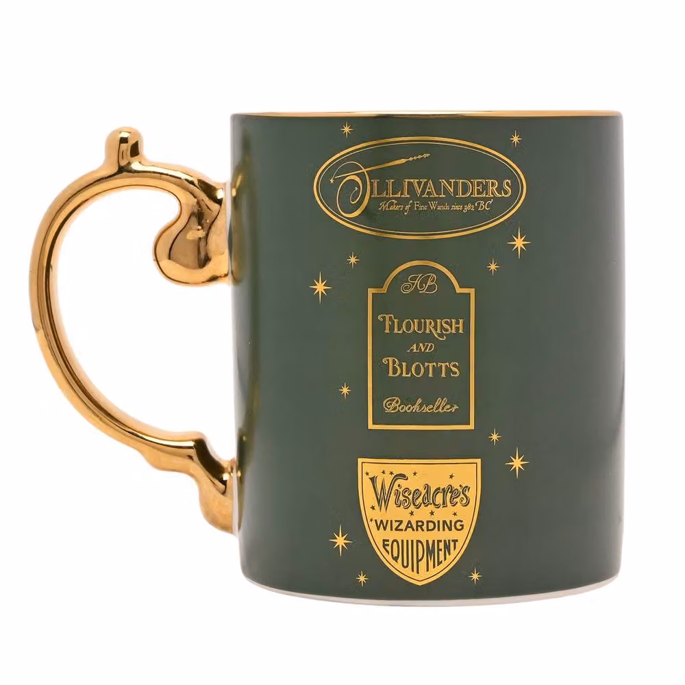 Widdop and Co Harry Potter Diagon Alley Ceramic Mug in Green and Gold – 4