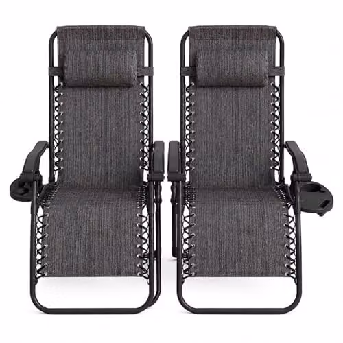 Neo 2X Zero Gravity Recliner Outdoor Garden Sun Loungers in Slate Grey – 7