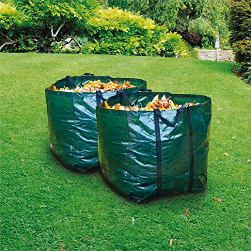 St Helens Home & Garden Heavy Duty Garden Waste Bag, Green, Pack of 2