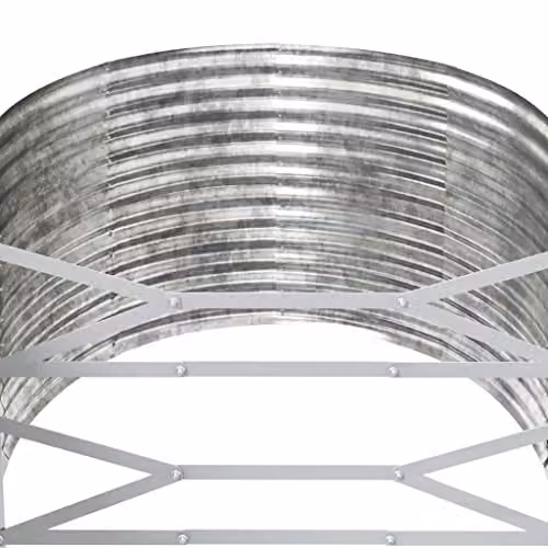 vidaXL Silver Powder-coated Steel Garden Raised Bed, W: 554 cm, D: 100 cm, H: 68 cm – 3