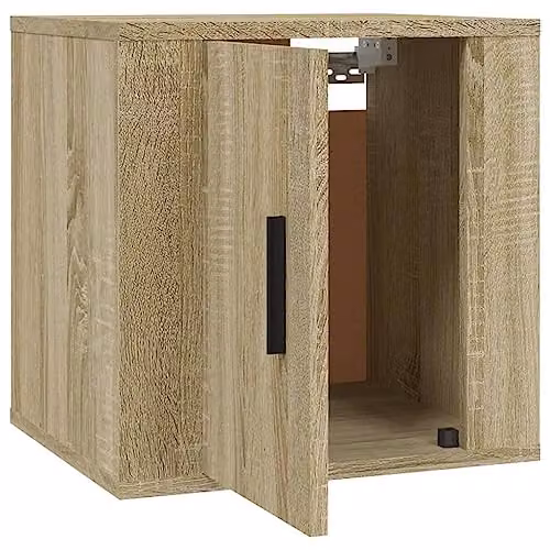 vidaXL 2 Piece Wall-mounted TV Cabinet Set in Brown, W/D/H: 40 x 34.5 x 40 cm – 2