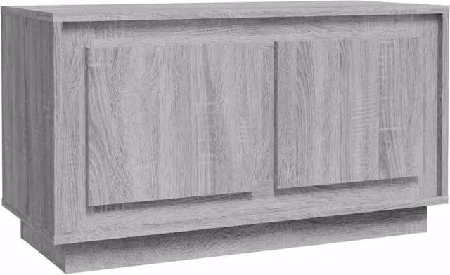 Berkfield Home Grey Sonoma TV Cabinet in Engineered Wood, W: 80 cm, D: 35 cm, H: 45 cm