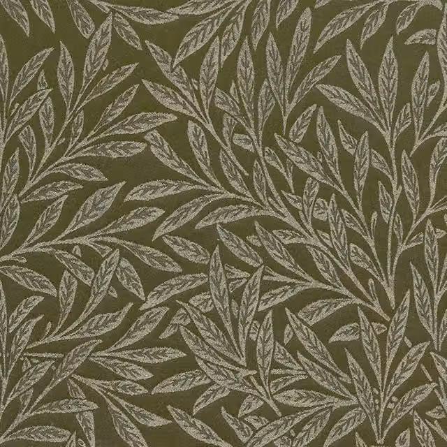 William Morris At Home Willow Woven Fabric in Sage Green