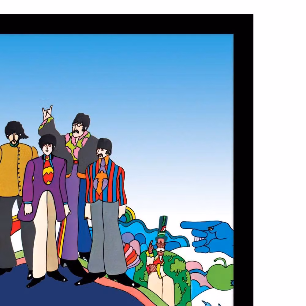 The Beatles Yellow Submarine Multicolour Framed Paper Poster – 2