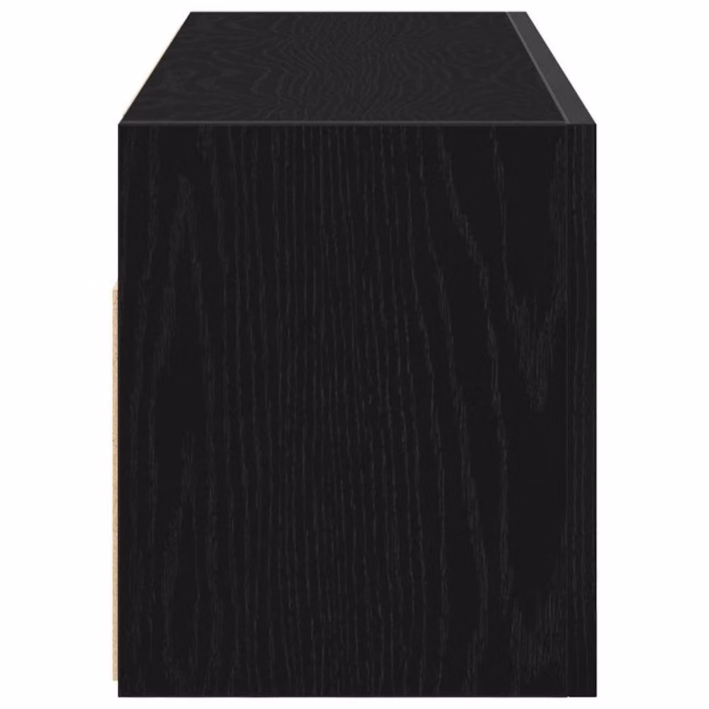 Berkfield Home Modern Black Wall Mounted Bathroom Cabinet with Internal Shelves, W/D/H: 80 x 25 x 30 cm – 3