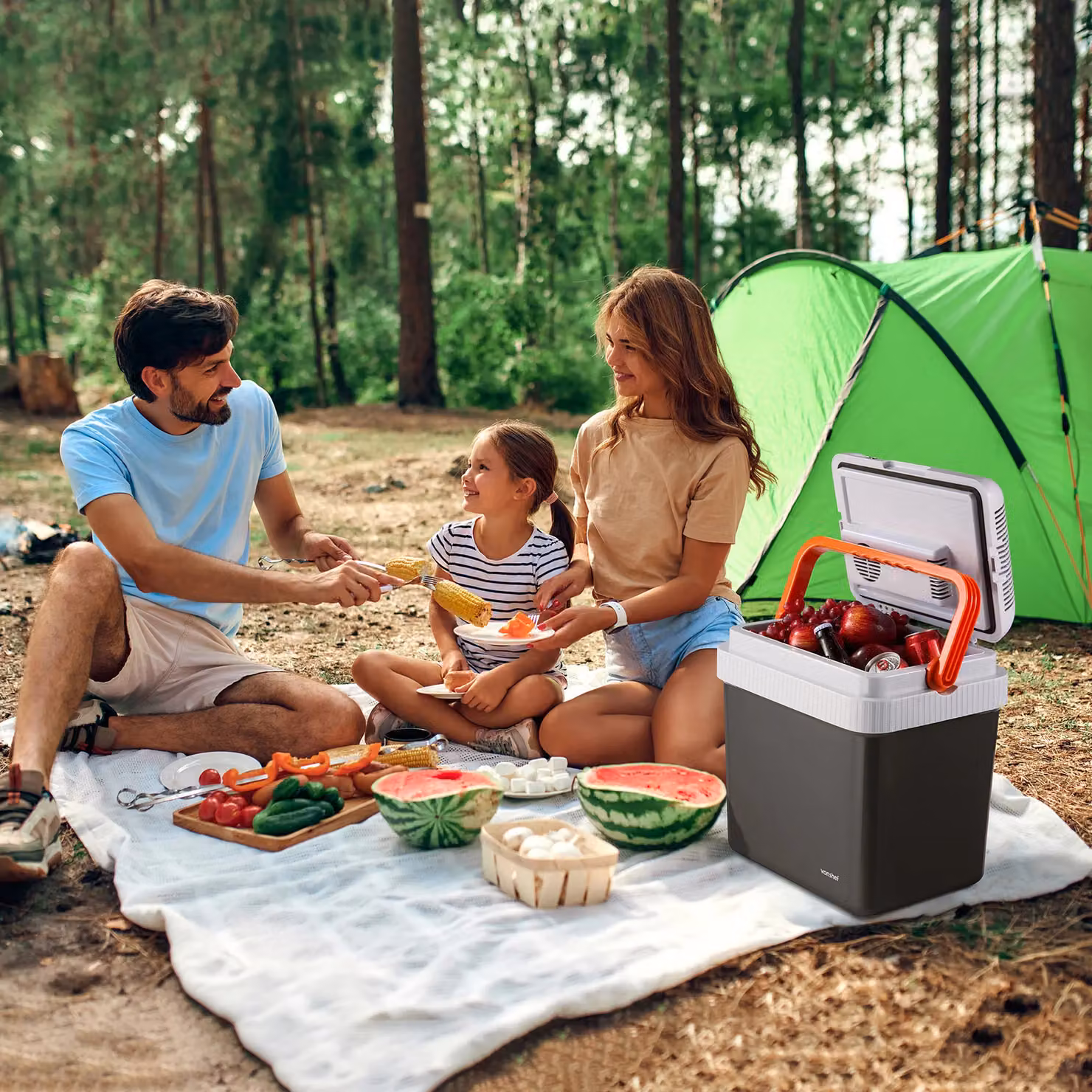 VonShef 24L Electric Insulated Cooler Box with Hot and Cold Function in Grey – 7