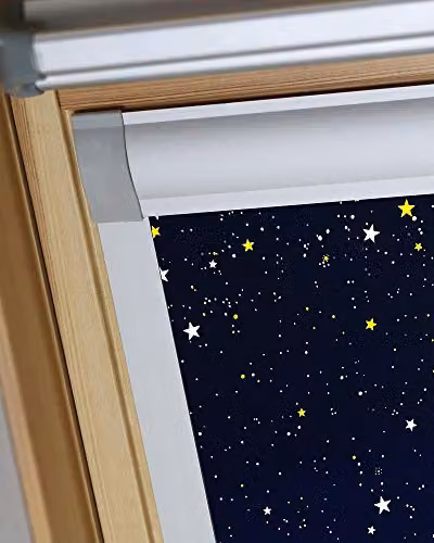 Bloc Blinds Night Sky Blackout Skylight for Velux Roof Windows S06, Black – 3