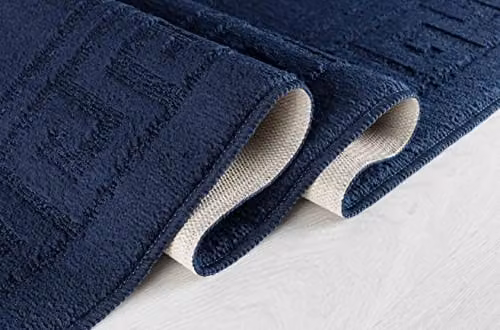 Serdim Rugs Blue Graphic Rectangular Kitchen Floor Mat, W: 60 cm, D: 110 cm – 3