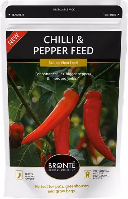 Bronte Heritage Chilli and Pepper Liquid Plant Tonic Feed, 250 g, NPK 10-10-31