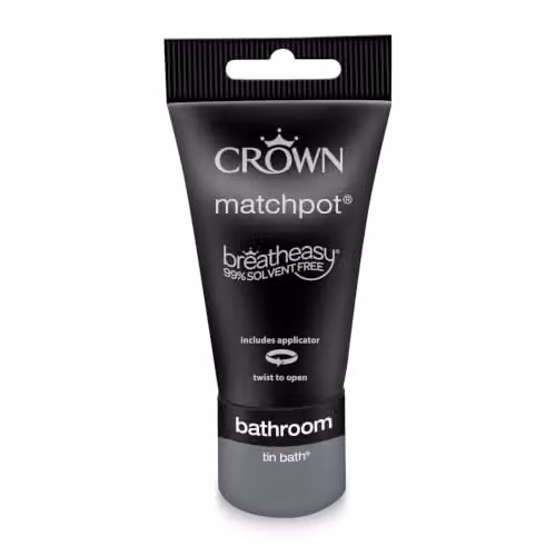 Crown EASYCLEAN Dark Grey Anti Mould Bathroom Tester Pot Sample 40ml – 2