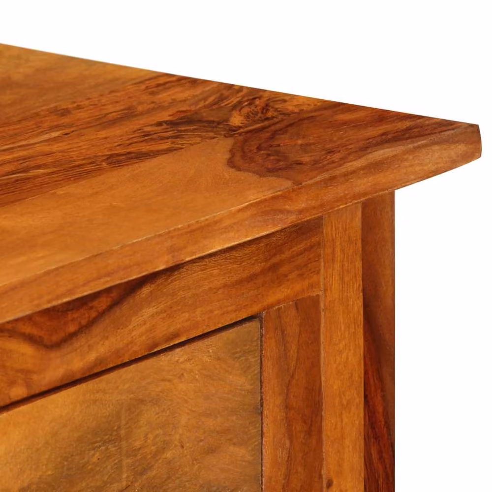 Berkfield Home Sideboard with 3 Drawers in Brown Solid Acacia Wood W/D/H: 110 x 30 x 80 cm – 5