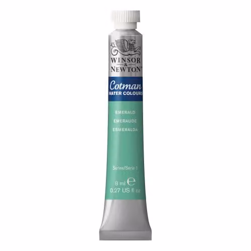 Winsor & Newton Cotman Watercolour Paint, Emerald Green, 8.5 ml – 2