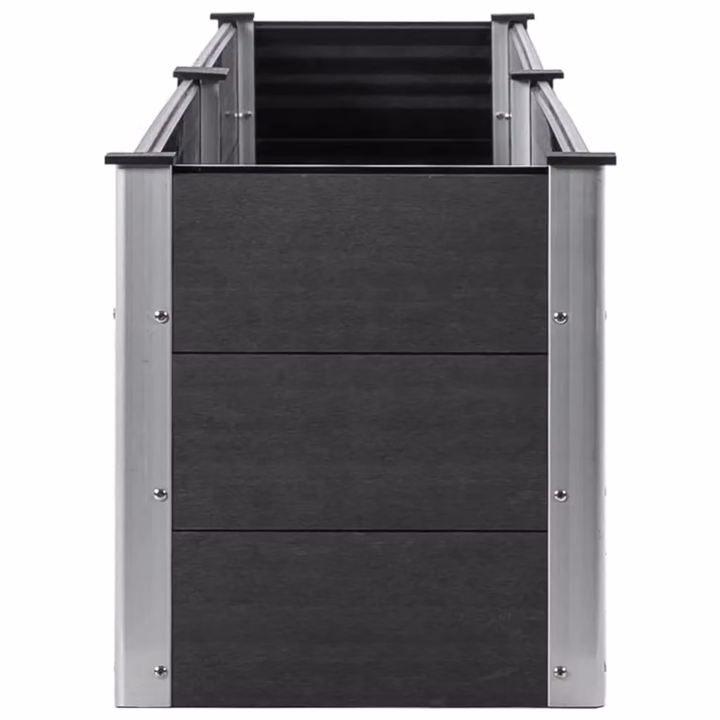 Berkfield Home Garden Grey WPC Raised Bed W/D/H: 200 x 50 x 54 cm – 3