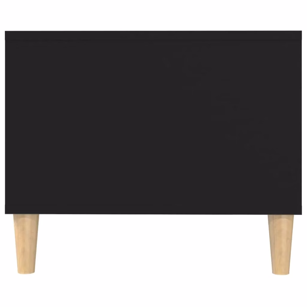 Berkfield Home Black Modern Rectangular Coffee Table in Engineered Wood W: 102 cm, D: 50 cm, H: 40 cm – 3