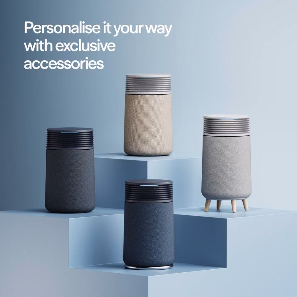 Blueair Blue Signature Medium Air Purifier in Dark Blue with App Control and Activated Carbon Filter – 4