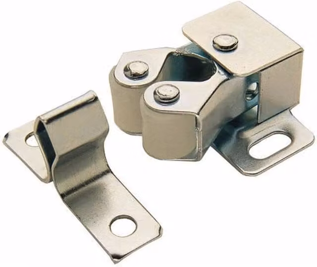 SPETLEK 6 Pack Silver Nickel Plated Roller Catch Cupboard Cabinet Door Latch – 1
