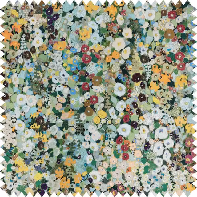 House of Hackney Hollyhocks Recycled Performance Summer Multicolour Fabric