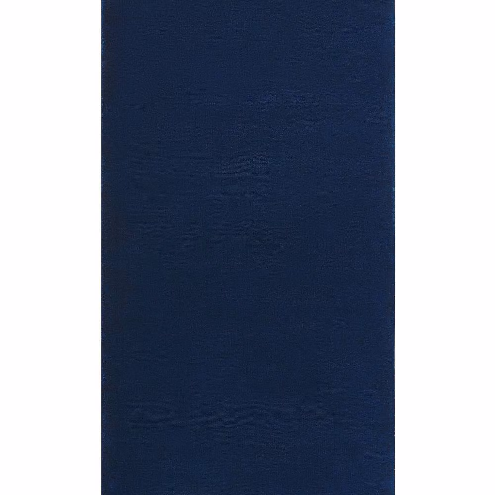 Wyld and Coco Navy Blue Viscose and Cotton Hand-Tufted Rectangular Rug, W: 80 cm, L: 150 cm – 2