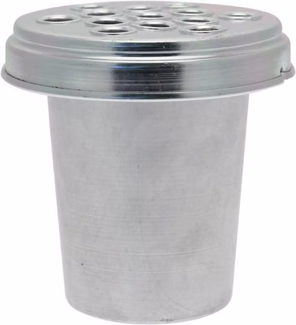 KDMD Silver Metal Grave Vase Liner, 12.7 cm Diameter