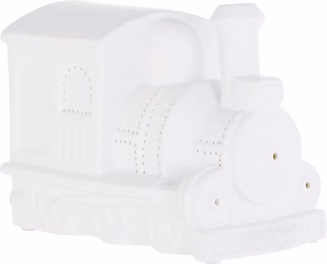 Orsina Ceramic Train Night Light for Kids in White – 1