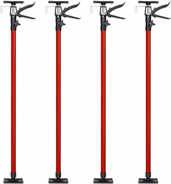 tectake Plasterboard Props Set of 4 in Red