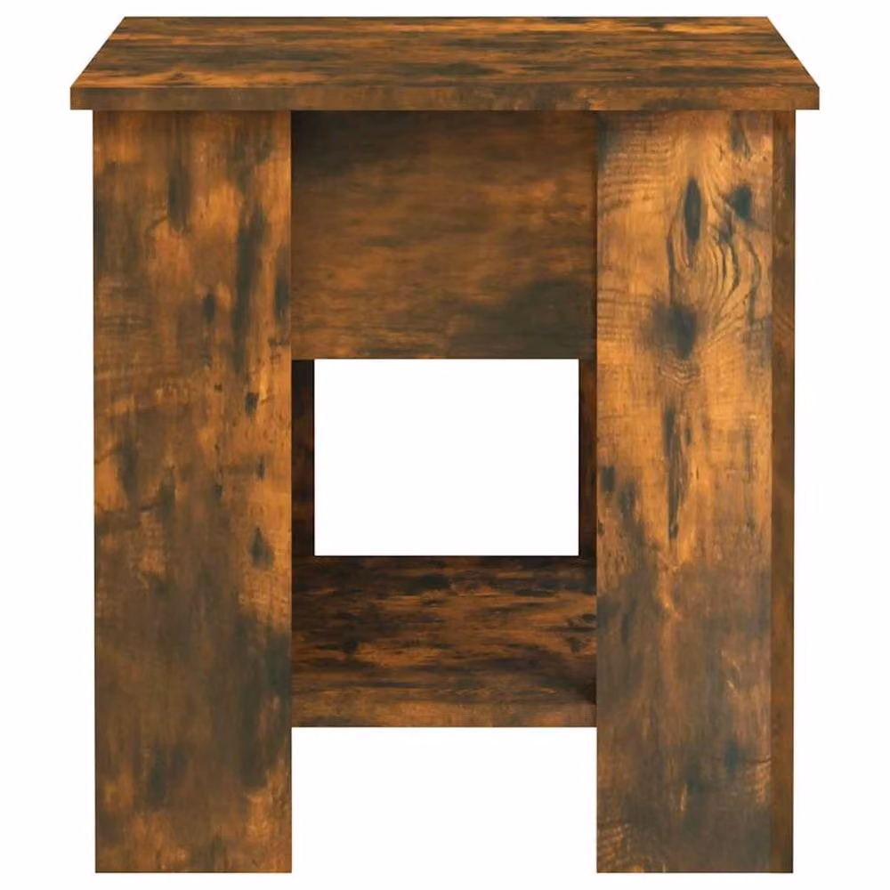 Berkfield Home Modern Rectangular Coffee Table in Smoked Oak Brown, W: 101 cm, D: 49 cm, H: 52 cm – 3
