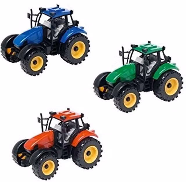 UMKYTOYS Kids Farm Toy Tractor in Red and Multicolour