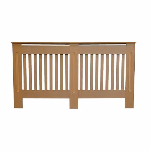 Airwave Vertical Line Style Radiator Cover, Unpainted MDF, Large – 1