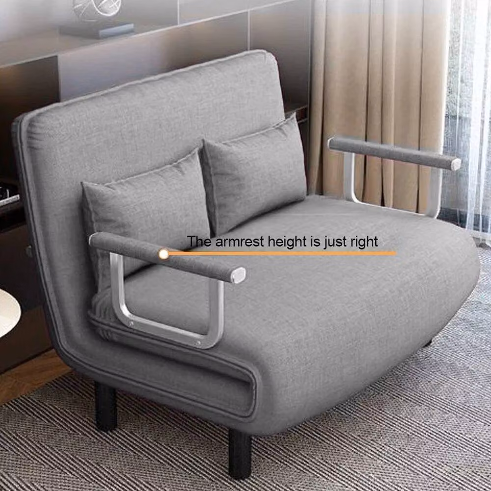 FORGEVIO 3-in-1 Convertible Sofa Bed Lounge Sleeper Chair in Grey – 5
