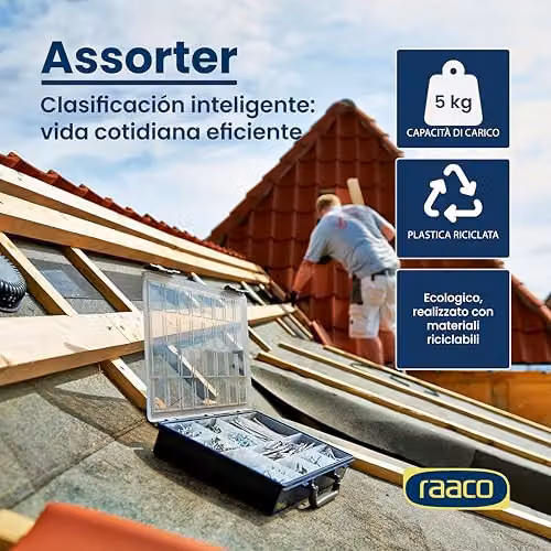 Raaco 136211 Assorter PSC 55 4x8-15 Compartment Box in Blue and Transparent – 2