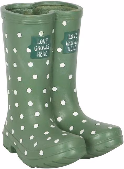 Something Different Wellington Boots Planter in Green – 1
