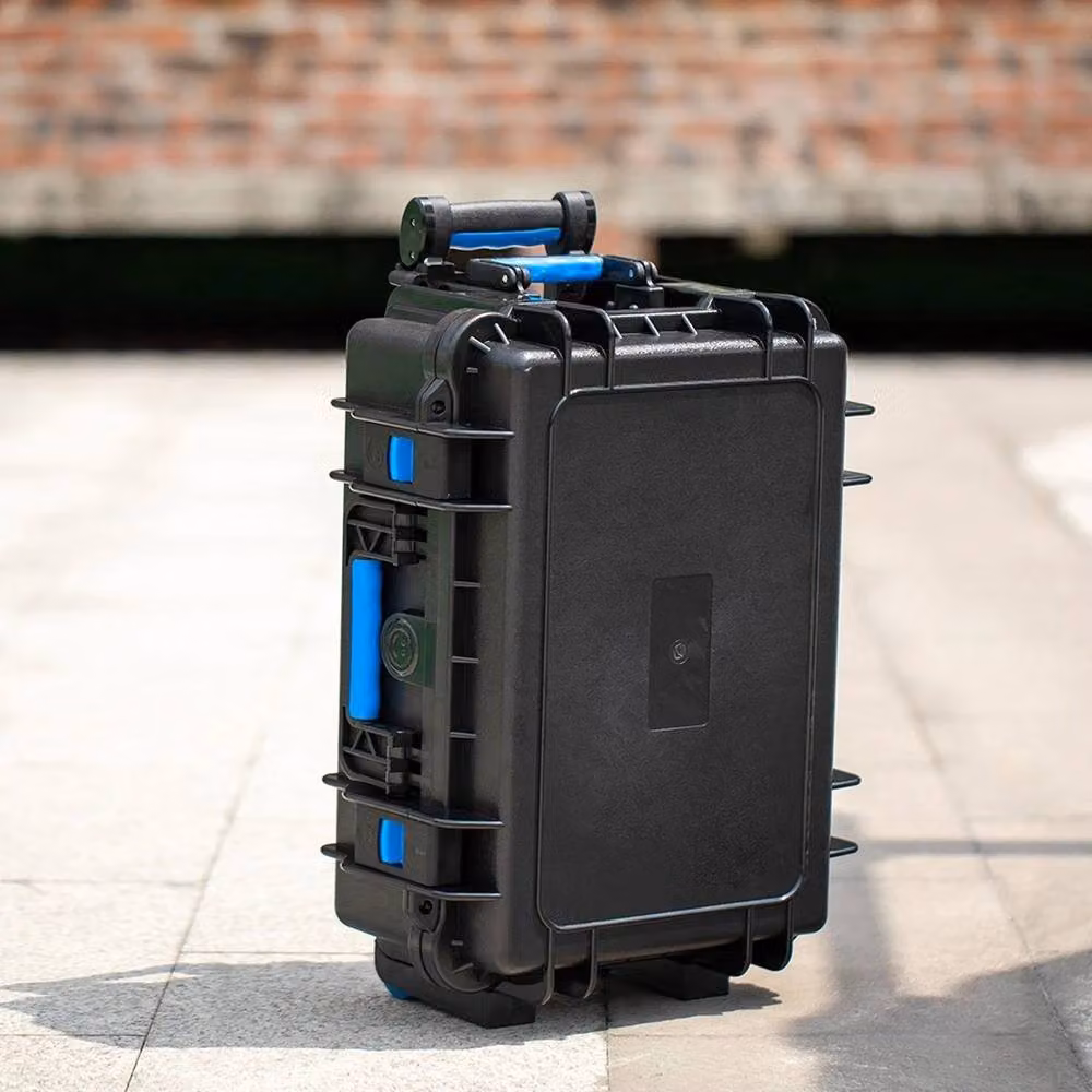 Kelvenix Heavy Duty Hard Rolling Tool Trolley Case in Black, W: 52 cm, H: 1000 cm – 3