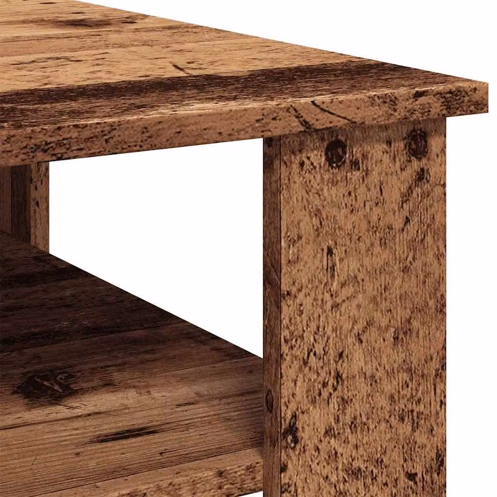 Berkfield Home Decorative Coffee Table in Brown Old Wood, W/D/H: 60 x 60 x 42 cm – 3