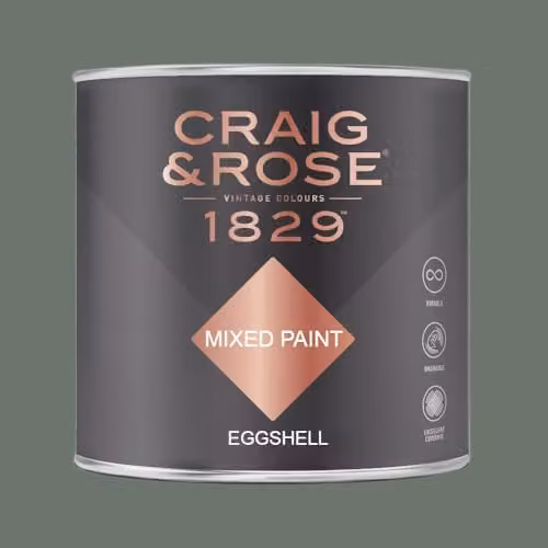 Craig & Rose 1829 Paint Stop Eggshell Paint in Pullman Green, 750ml