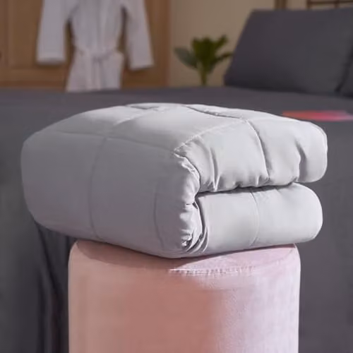 Brentfords Weighted Blanket for Adults, Silver Grey, 4kg, W/D: 125 x 150 cm – 4