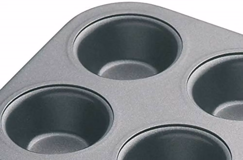 MasterClass Non-Stick Carbon Steel 12 Hole Mini Muffin Tray, Grey, W: 26 cm x D: 20 cm – 7