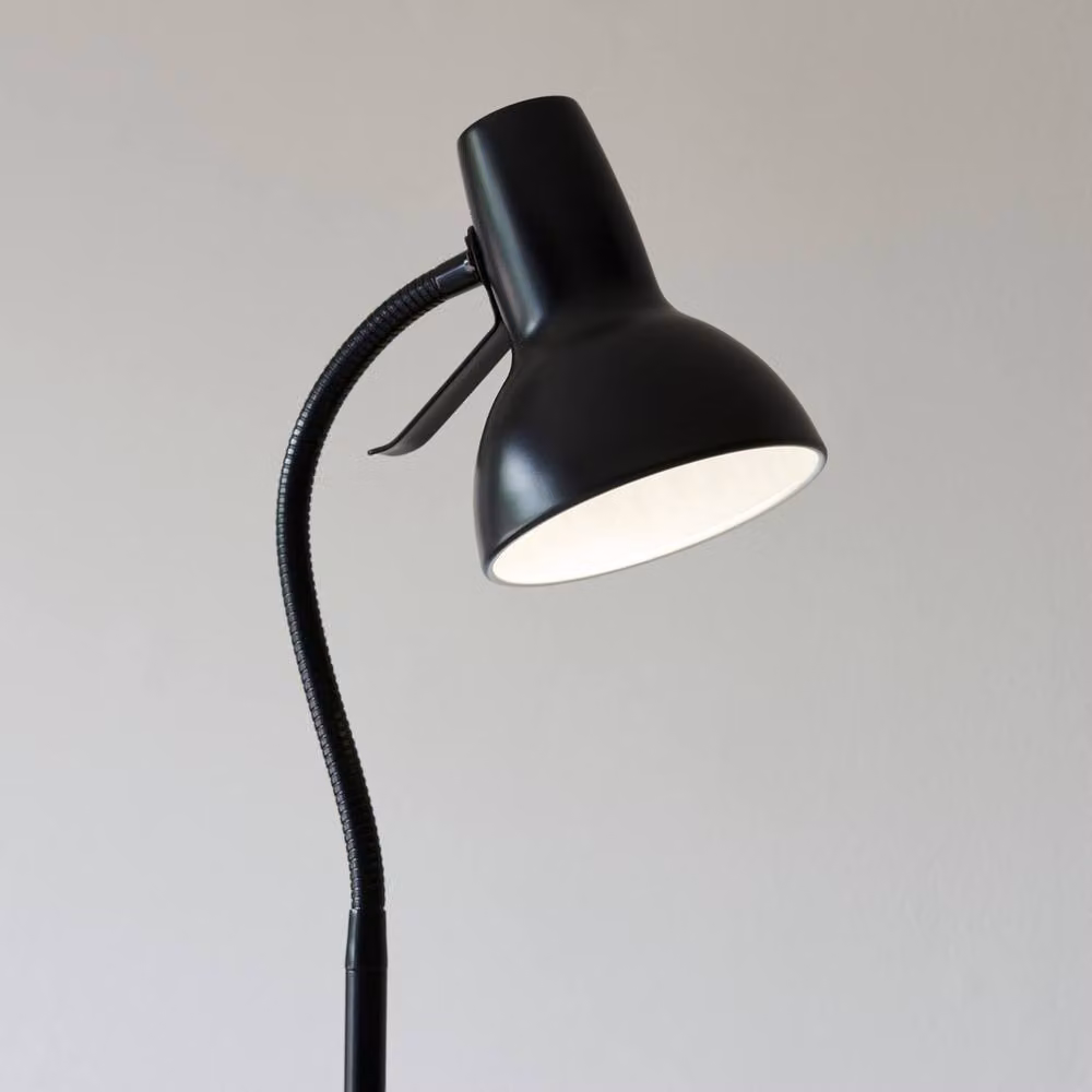 Netlighting Amalfi Adjustable Task Floor Lamp in Black Metal, H 160 cm x W 35.5 cm x D 35.5 cm – 3
