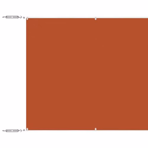 vidaXL Vertical Wall-Mounted Awning in Terracotta Oxford Fabric, W: 60 cm, L: 1000 cm