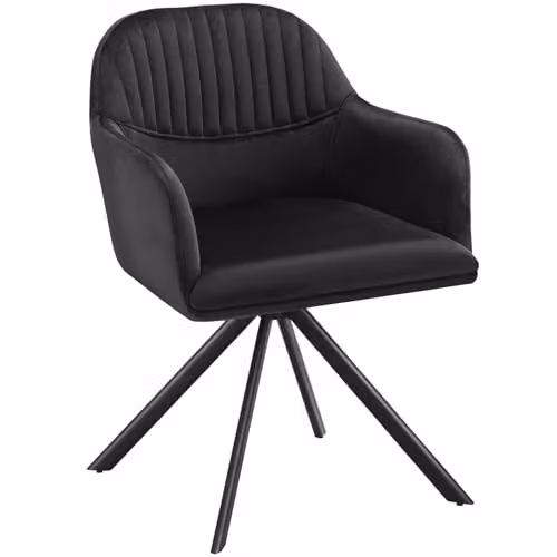 tectake Lona Armchair in Black