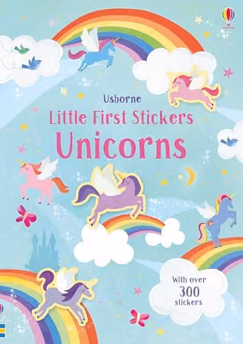 Usborne Little First Stickers Unicorns Multicolour Paper Sticker Book for Children