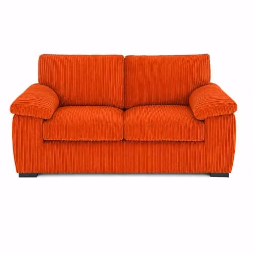SOFASELECTIONUK LTD Jumbo Cord 2-Seater Sofa in Orange